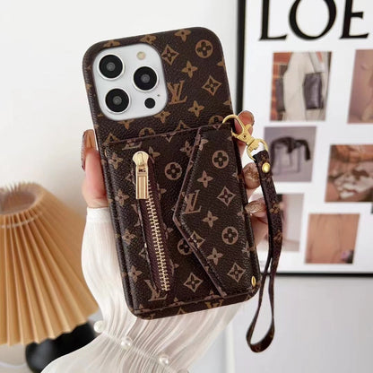 NEW LEATHER WALLET PHONE CASE FOR IPHONE 15 / 14 / 13