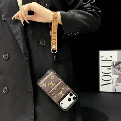 Louis Vuitton Phone case with card slot for iPhone 12-17 Series