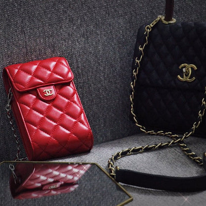 Luxury Genuine Leather Crossbody Phone Bag Elegant Tote Bag