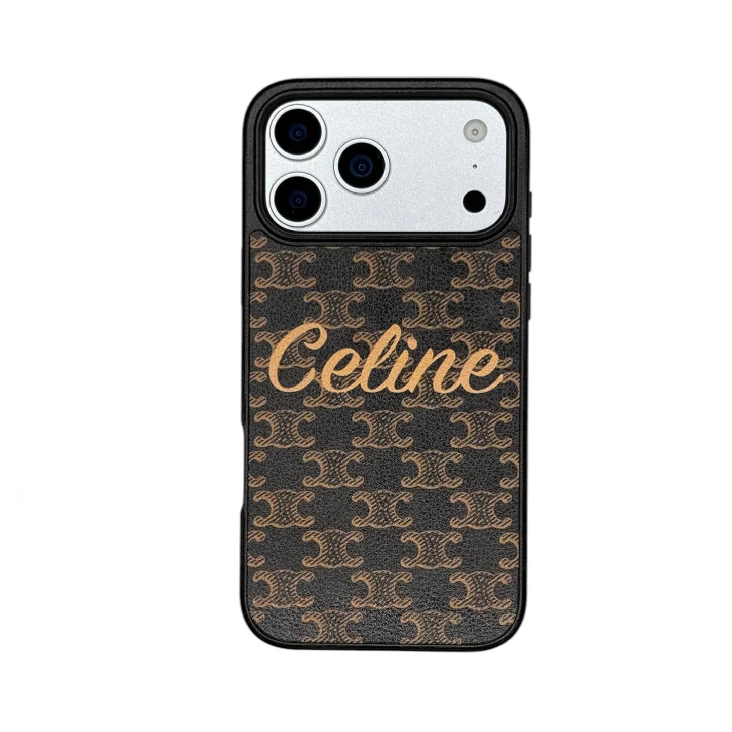 LUX CELINE IPHONE CASE MASSIVE LOGO BROWN