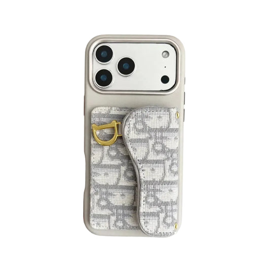 Dior Leather Phone Case With Card Holder For iPhone 17-13