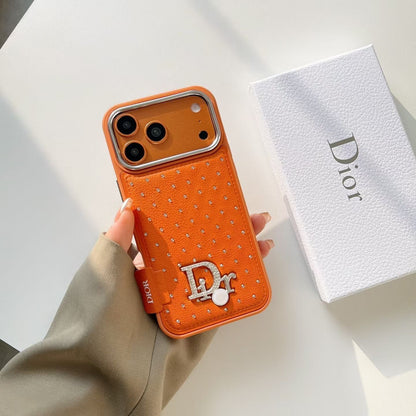 Classic Style Crystal Studded Phone Case For iPhone 13-18 Series