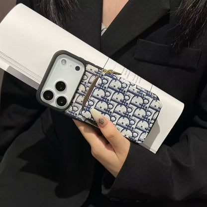 Dior Luxury iPhone Case Card Slot For iPhone 12-18