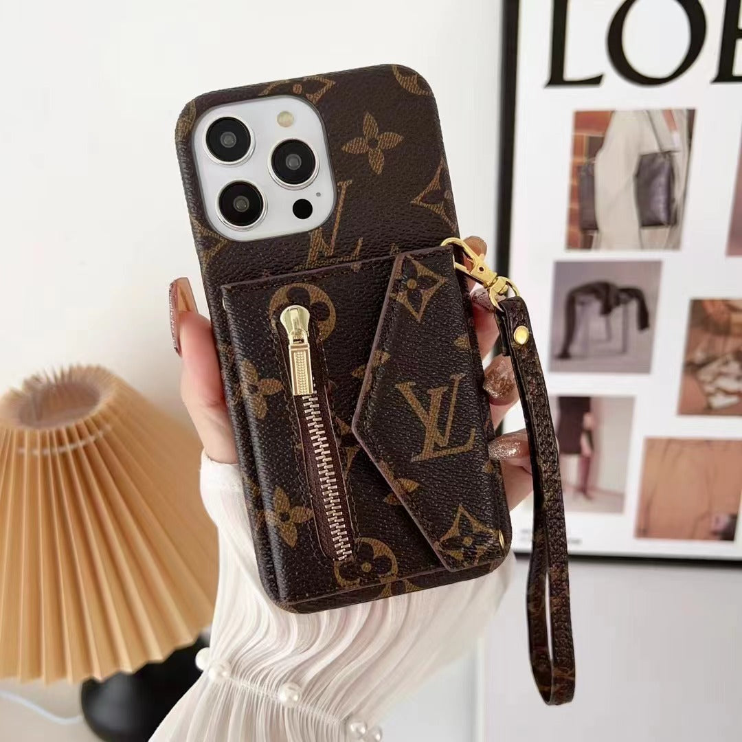 NEW LEATHER WALLET PHONE CASE FOR IPHONE 15 / 14 / 13
