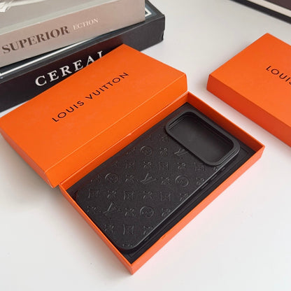 Luxury LV Leather Phone Case For iPhone 12-18 Pro & Pro Max
