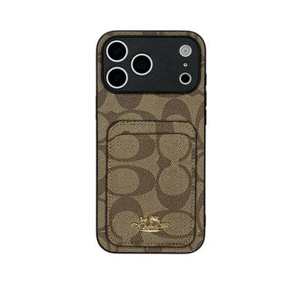 CCH Signature Monogram Card Holder Case for iPhone 12-18 Pro & Pro Max