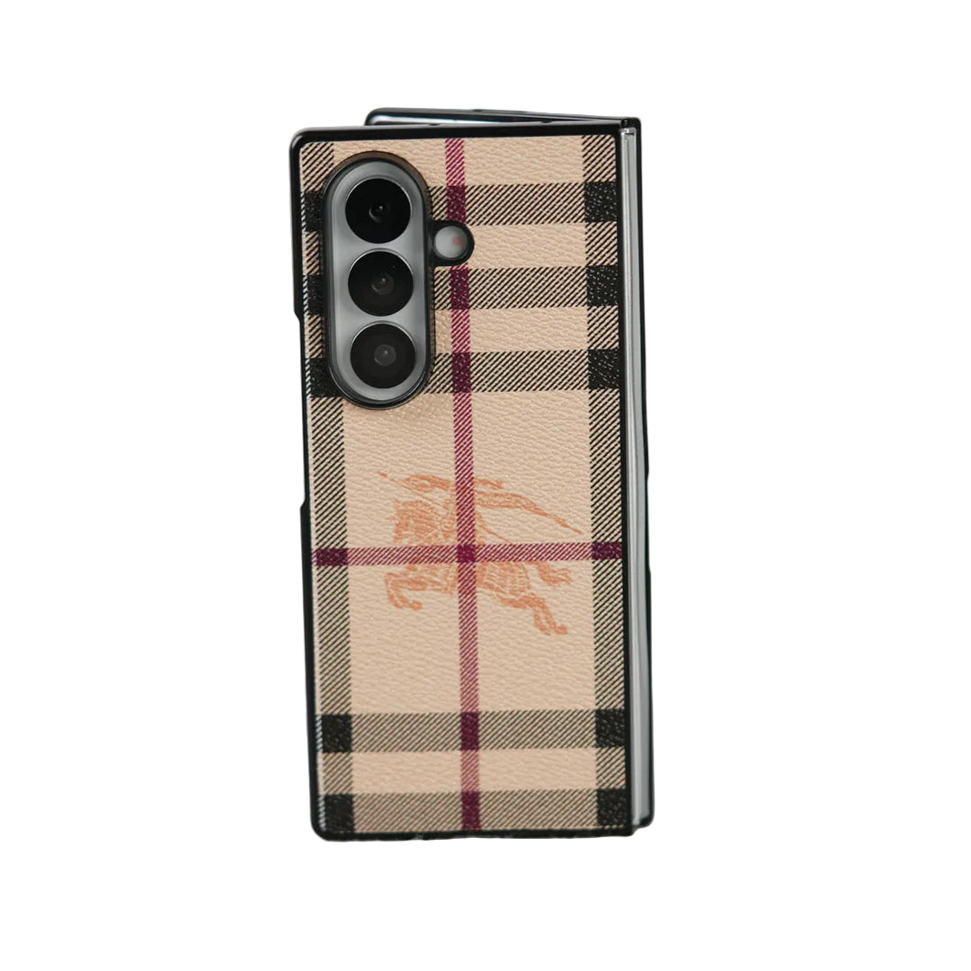 Luxury Burberry Case for Samsung galaxy Z Fold 3-8