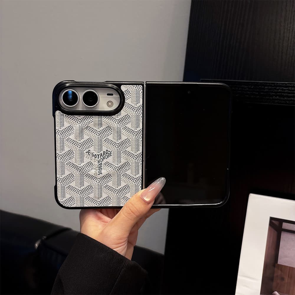 Luxury GYD Monogram Foldable MagSafe Case for iPhone Duo