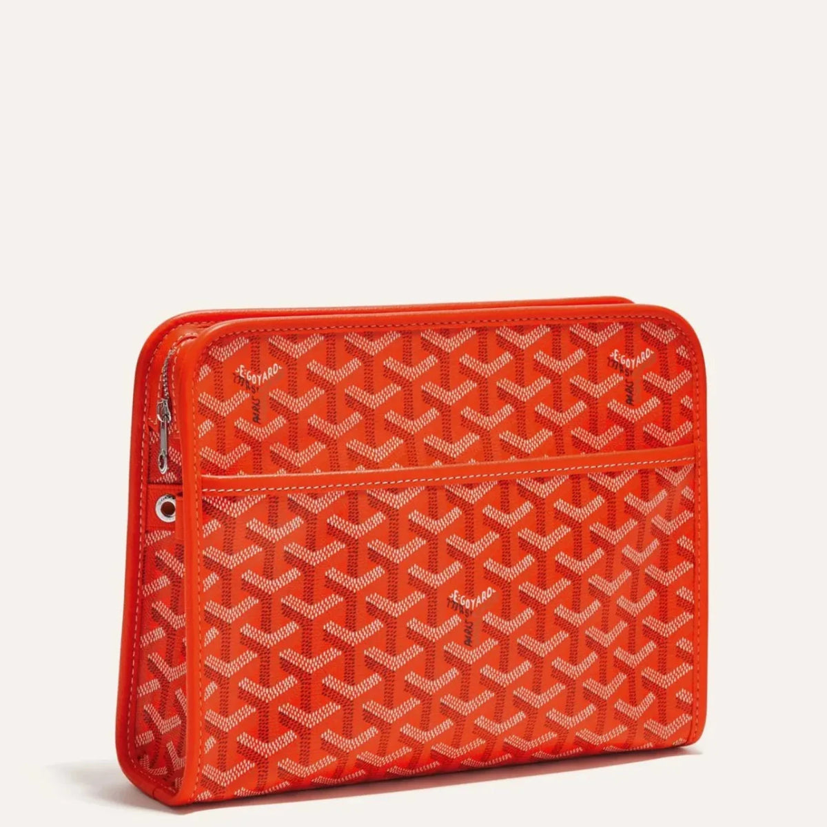 Goyard Jouvence MM Orange Goyardine Canvas Toiletry Pouch