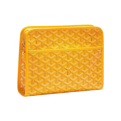 Goyard Jouvence MM Yellow Goyardine Canvas Toiletry Pouch