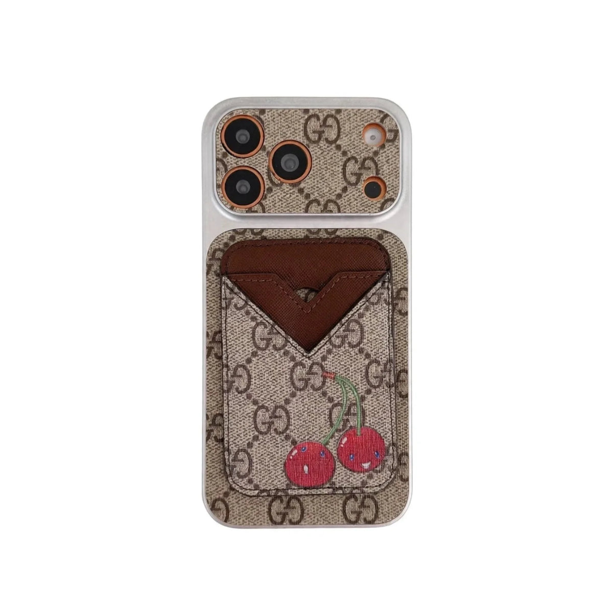GG Style Phone case Magnet Card Holder for iPhone 13-18