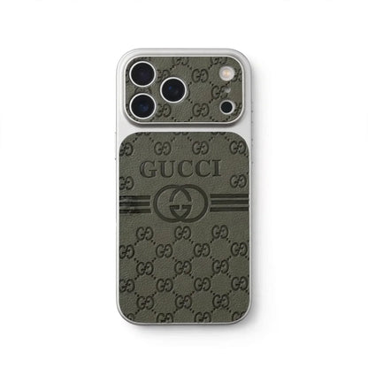 Luxury Leather GG iPhone Case