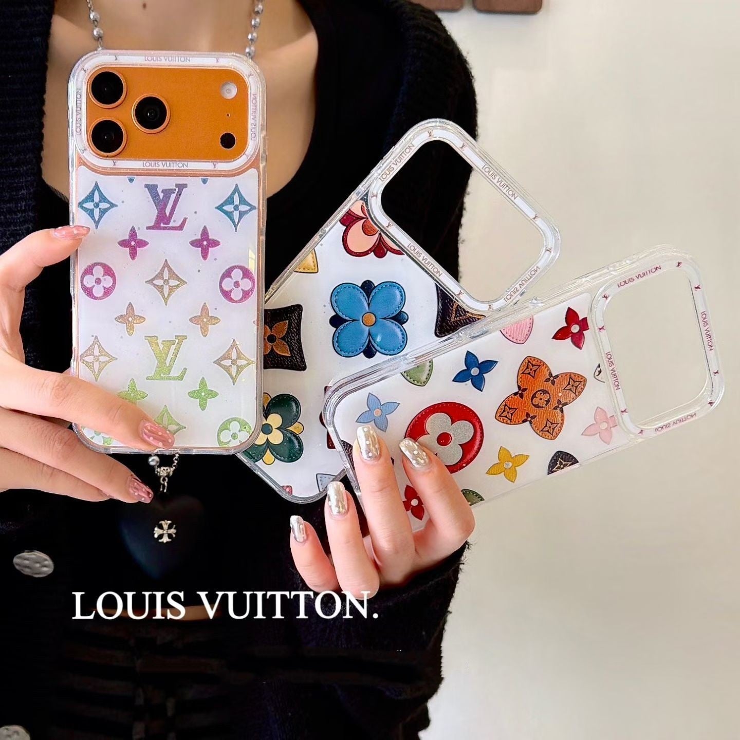 Multicolor Monogram White LV Case iPhone