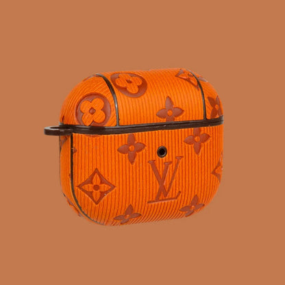 Elegant Multi-Color LV Leather AirPods Case