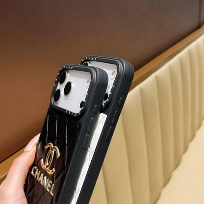 Luxury Leather Chanel Phone Case For iPhone 13-17