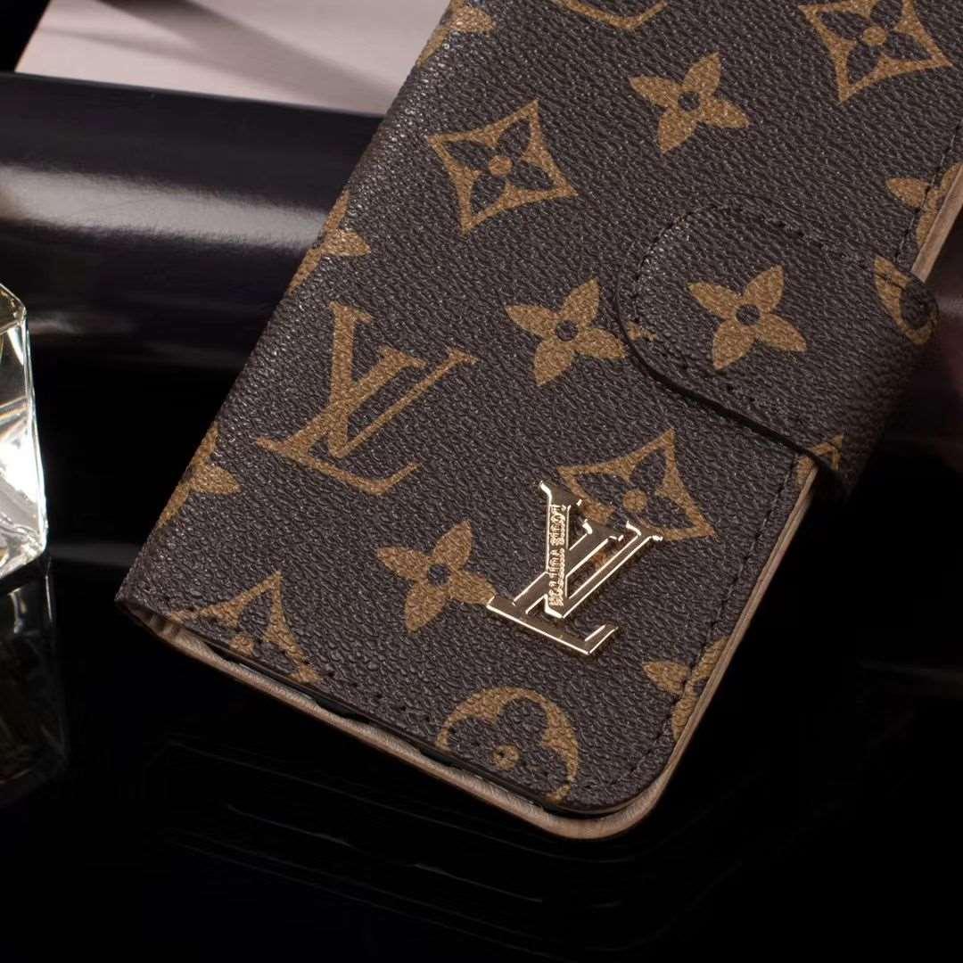 LUXURIOUS BROWN WALLET IPHONE CASE
