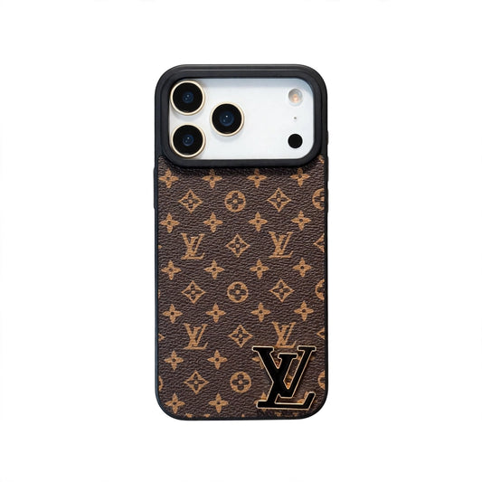 Luxury LV Leather Phone Case For iPhone 17 / 16 / 15 / 14