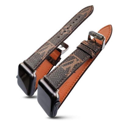 CLASSIC BROWN  LUXURY STRAP FOR APPLE WATCH Roxy New 2