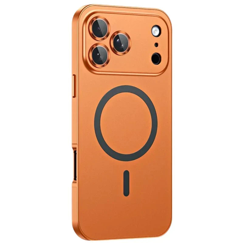 Luxurious Aluminum Magnetic Phone Case Lens Glass Protective For iPhone 12-18 Pro & Pro Max