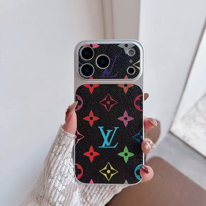 Multicolor Monogram LV-Style Phone Case for iPhone 13-17