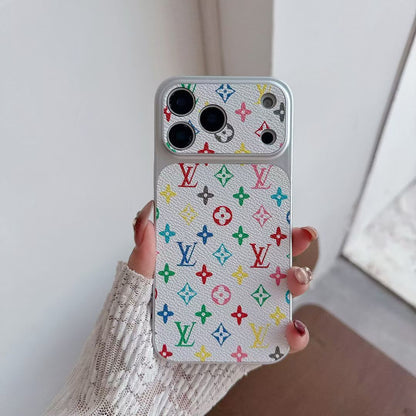 Multicolor Monogram LV-Style Phone Case for iPhone 13-17