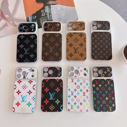 Multicolor Monogram LV-Style Phone Case for iPhone 13-17