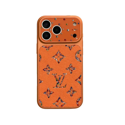 Luxury LV Rhinestones Glitter Phone Case For iPhone 14-18 Pro & Pro Max