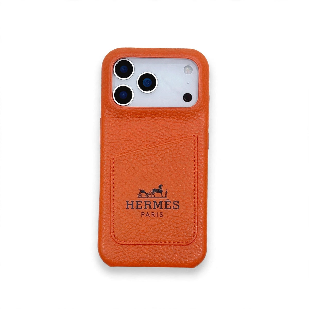 HRMS Luxury Leather Phone Case for iPhone 13-18 Pro & Pro Mx=ax