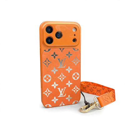 Premium LV Monogram Phone Case with Mini Strap For iPhone 14-18 Pro & Pro Max