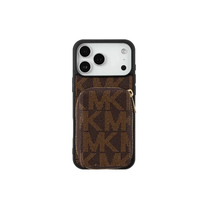 Luxury Inspired Phone Case with Card Holder For iPhone 12-17