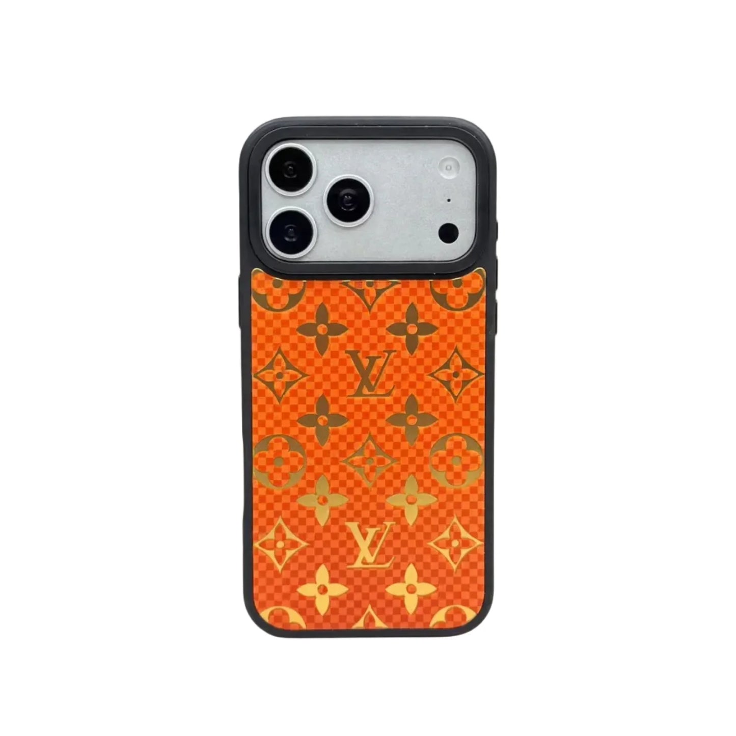 Luxury Metallic Foil LV Monogram iPhone Case