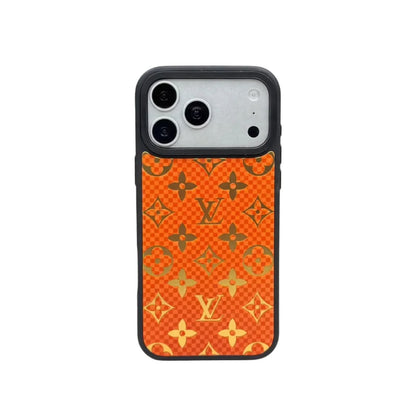 Luxury Metallic Foil LV Monogram iPhone Case