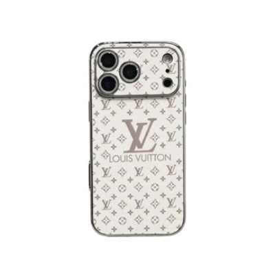 Luxury LV Shiny Phone Case for iPhone 13-18 Pro & Pro Max