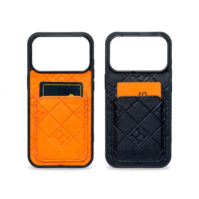 HRM Quilted Leather Wallet Case with Card Pocket