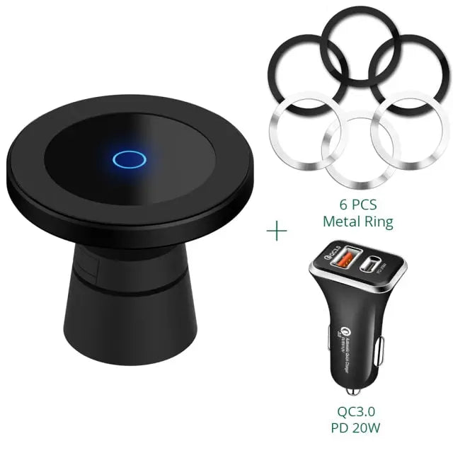 Magnetic Wireless Car Charger Wireless Charger For Samsung s21 / NOTE 20 /S22 Series - theroxymob
