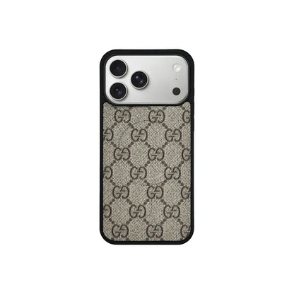 GG Designer Monogram MagSafe Case for iPhone 12-18 Pro & Pro Max