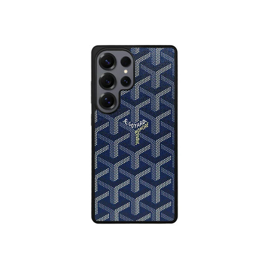 Premium Blue GYD-Style Pattern with Magsafe Option for Samsung S22-S26 Series
