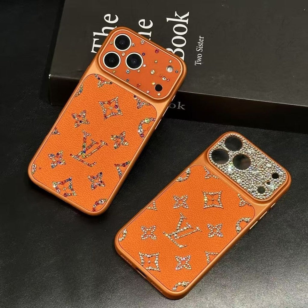 Luxury LV Rhinestones Glitter Phone Case For iPhone 14-18 Pro & Pro Max