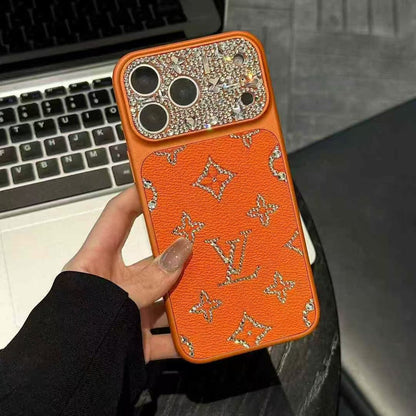 Luxury LV Rhinestones Glitter Phone Case For iPhone 14-18 Pro & Pro Max