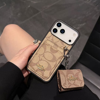 Premium Leather with Card Wallet Slot For iPhone 12-17